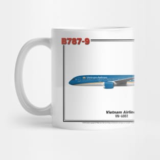 Boeing B787-9 - Vietnam Airlines (Art Print) Mug